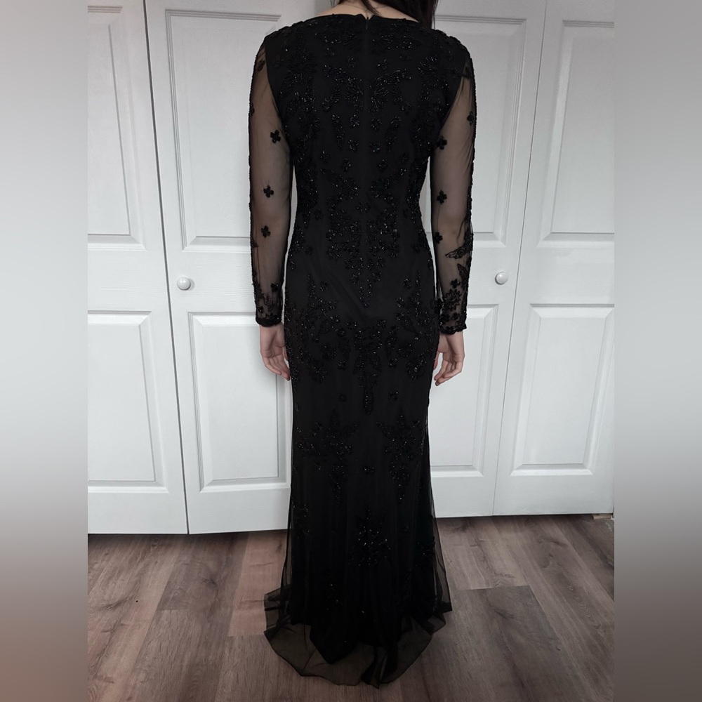 Adriana Papell Black Evening Gown - Picture 2 of 3